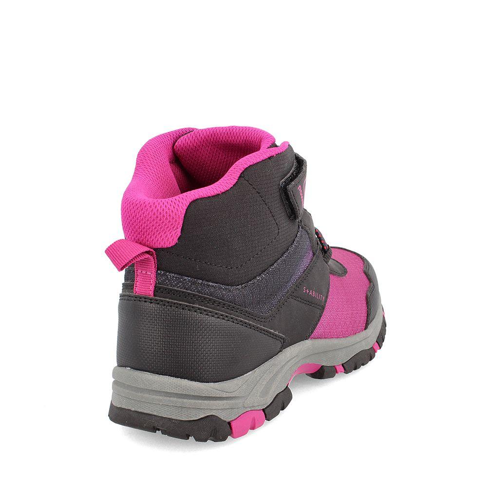 BOTÍN NIÑA POWER GLISSADE PYRUS NEGRO - ROSA 30-33-3