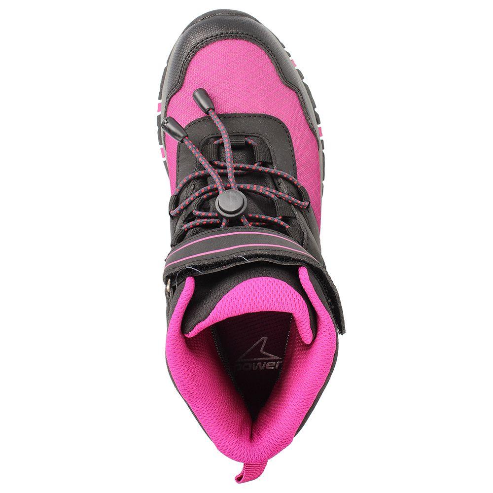 BOTÍN NIÑA POWER GLISSADE PYRUS NEGRO - ROSA 30-33-5