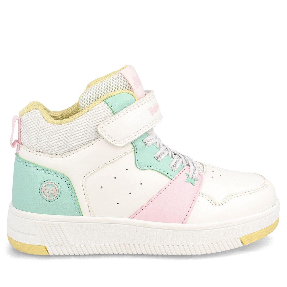ZAPATILLA NIÑA BUBBLEGUMMERS ARNIE BLANCO VERDE 30-33-4