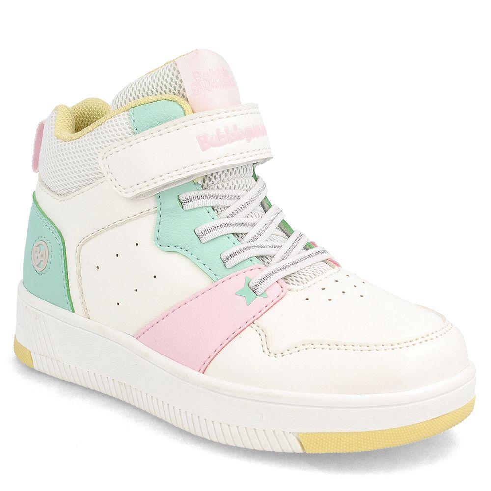 ZAPATILLA NIÑA BUBBLEGUMMERS ARNIE BLANCO VERDE 30-33-1
