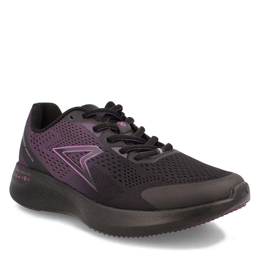 Zapatilla Mujer Power Xorise+100 Rn Eros2 Negro-Morado Oscuro-0