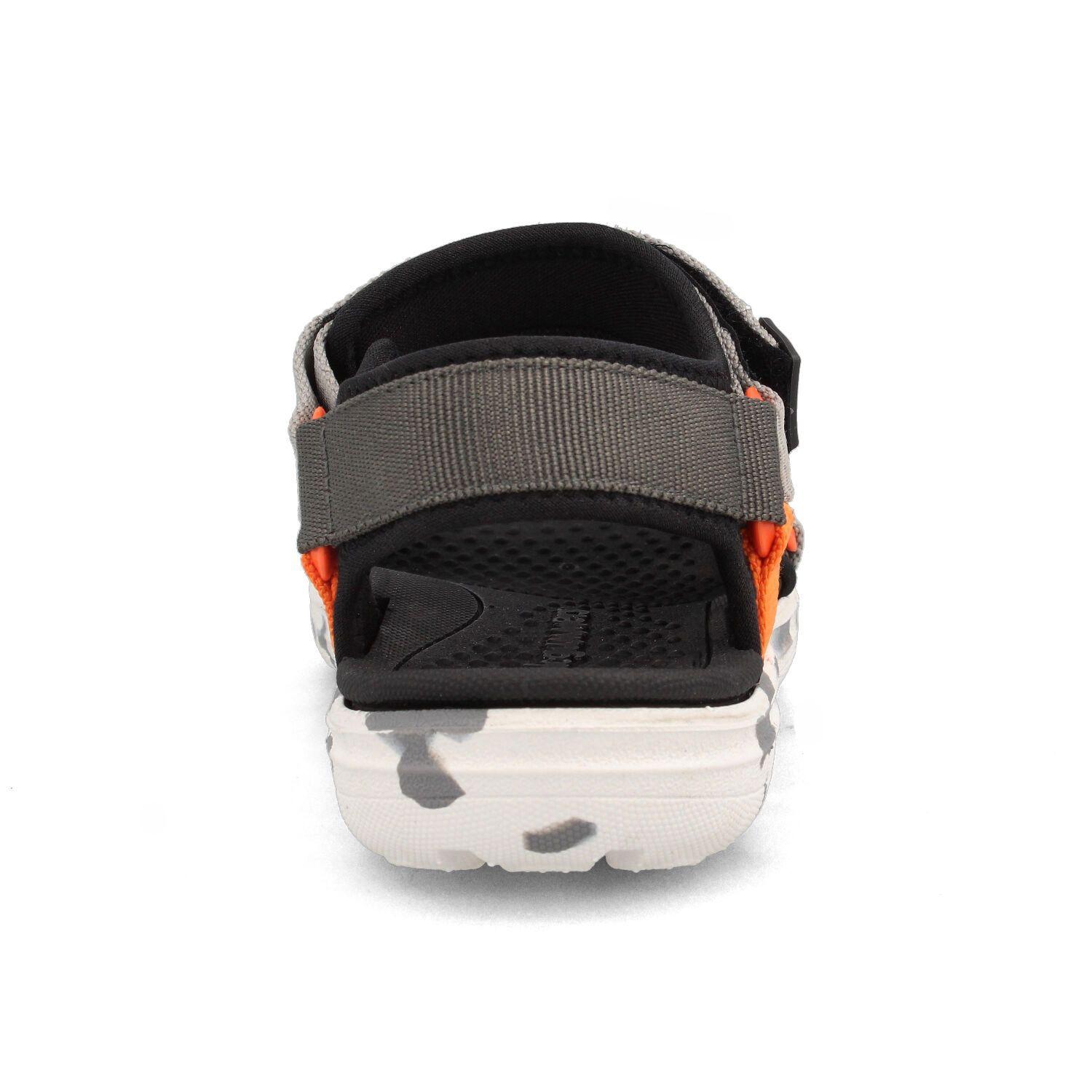 Sandalia  Niño Bubblegummers Hurley Gris- Naranjo-2