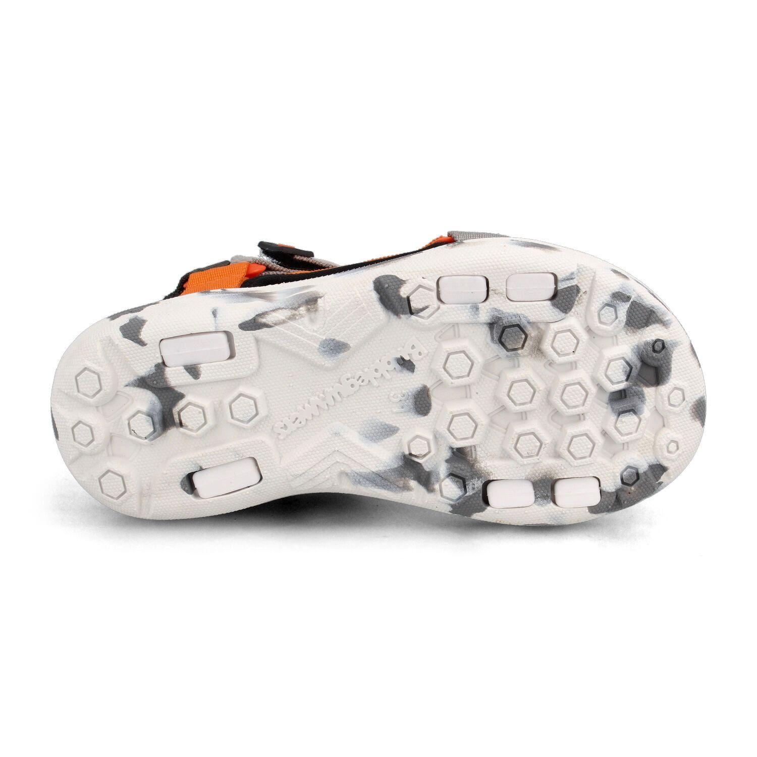 Sandalia  Niño Bubblegummers Hurley Gris- Naranjo-4