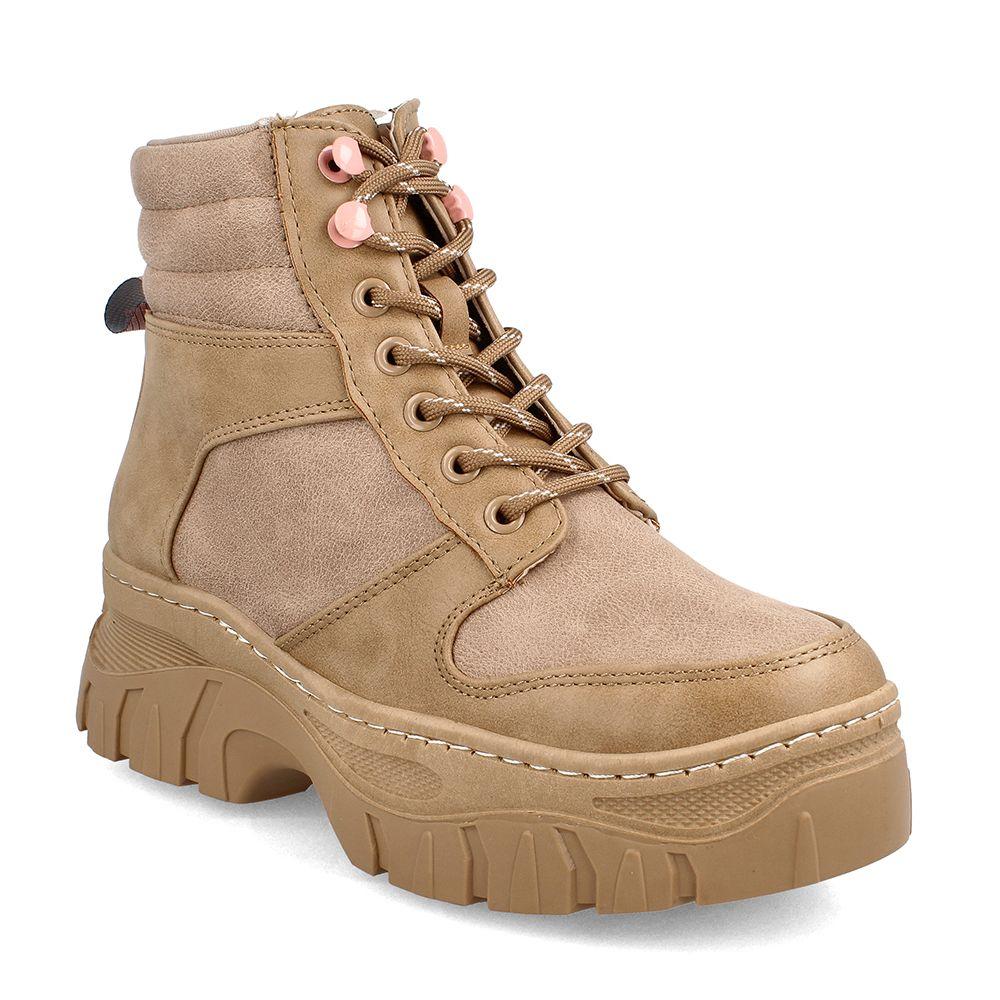 Botín Mujer Bata Yupi Camel-0