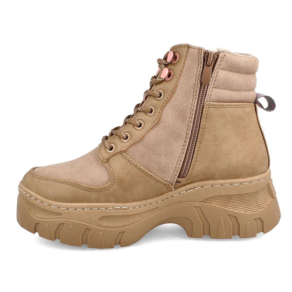 Botín Mujer Bata Yupi Camel-1