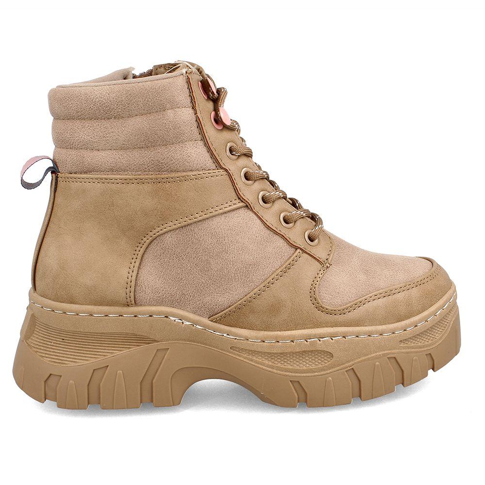 Botín Mujer Bata Yupi Camel-4