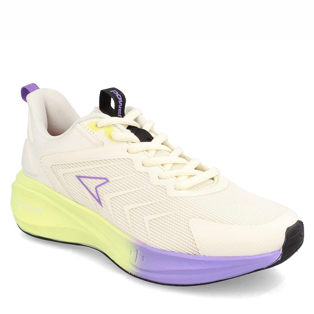 Zapatilla Mujer Power Swift Beige-Lila-0