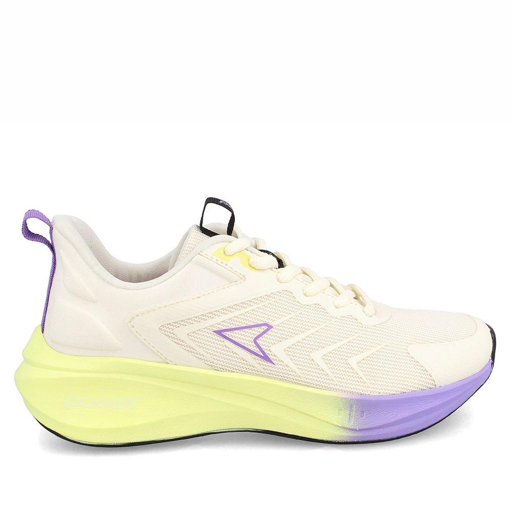 Zapatilla Mujer Power Swift Beige-Lila-4