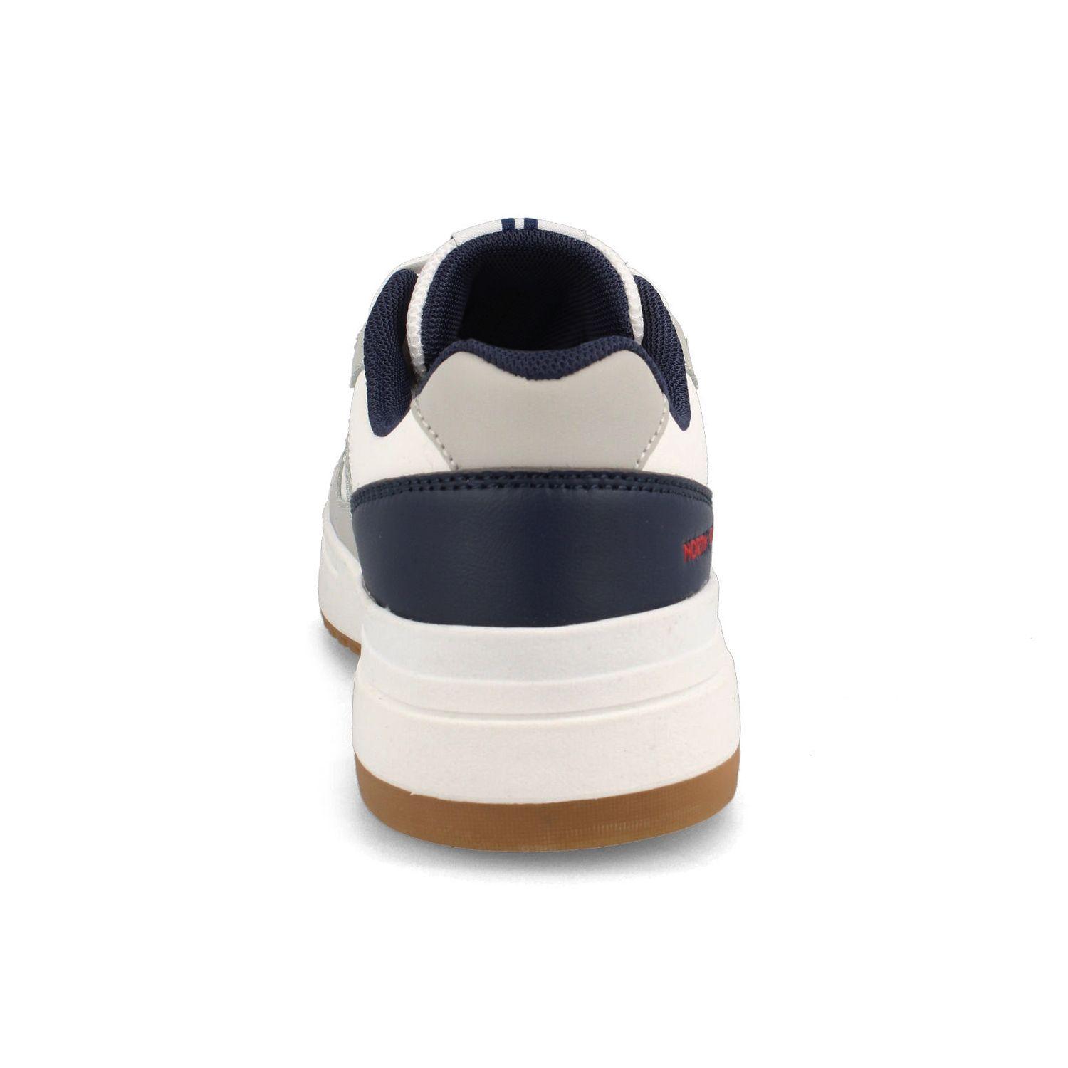 Zapatilla Niño North Star Prime Blanco-Azul-2