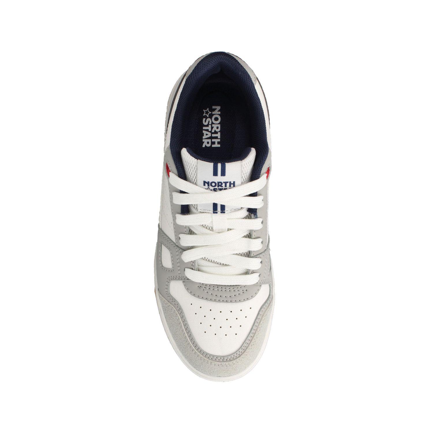Zapatilla Niño North Star Prime Blanco-Azul-3
