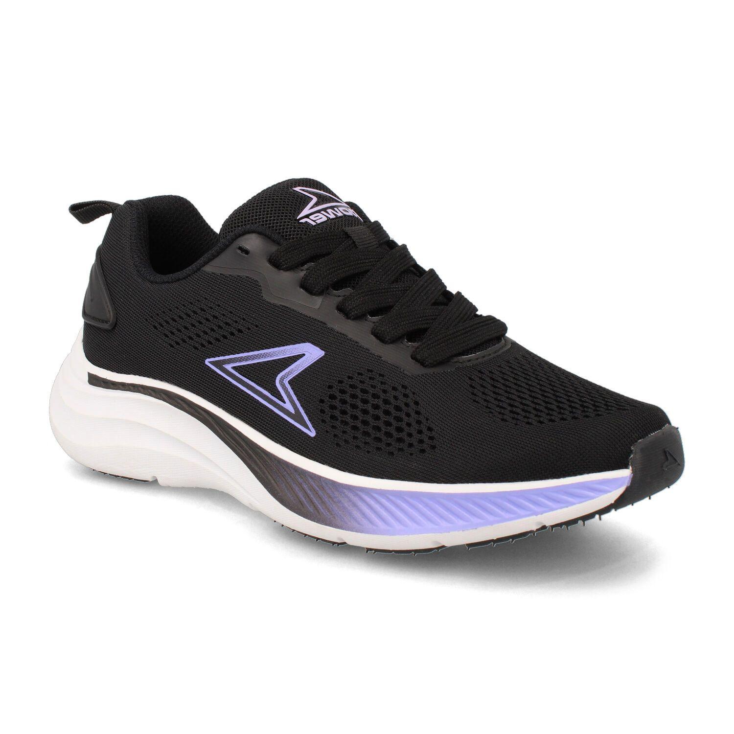 Zapatilla Deportiva Mujer Power Onda Sakai Negro-1