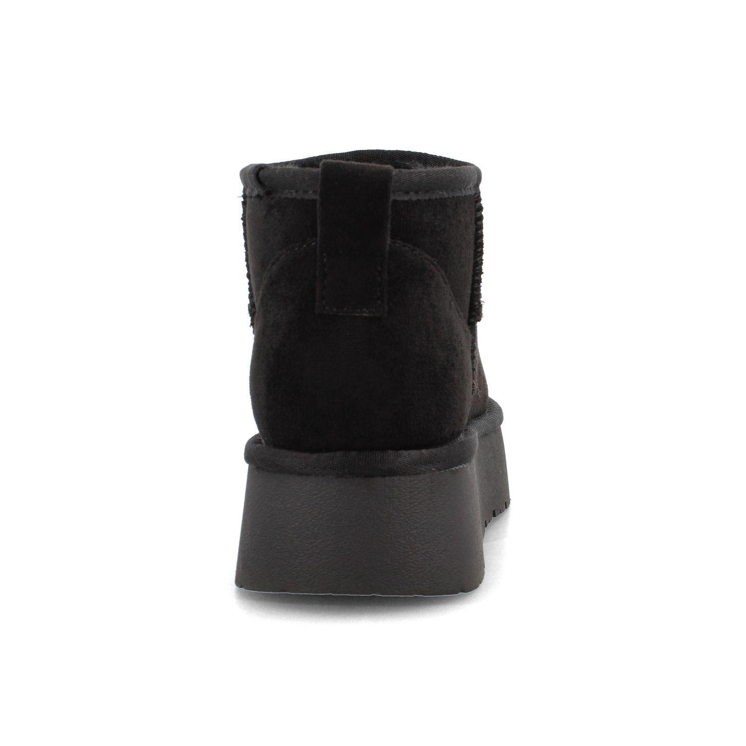 Botín Mujer Bata Warmi Negro-2