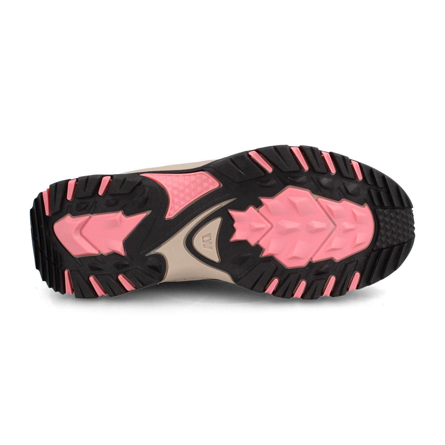 Botín Outdoor Mujer Weinbrenner Baxter Wayfind Hi Café Rosa-4