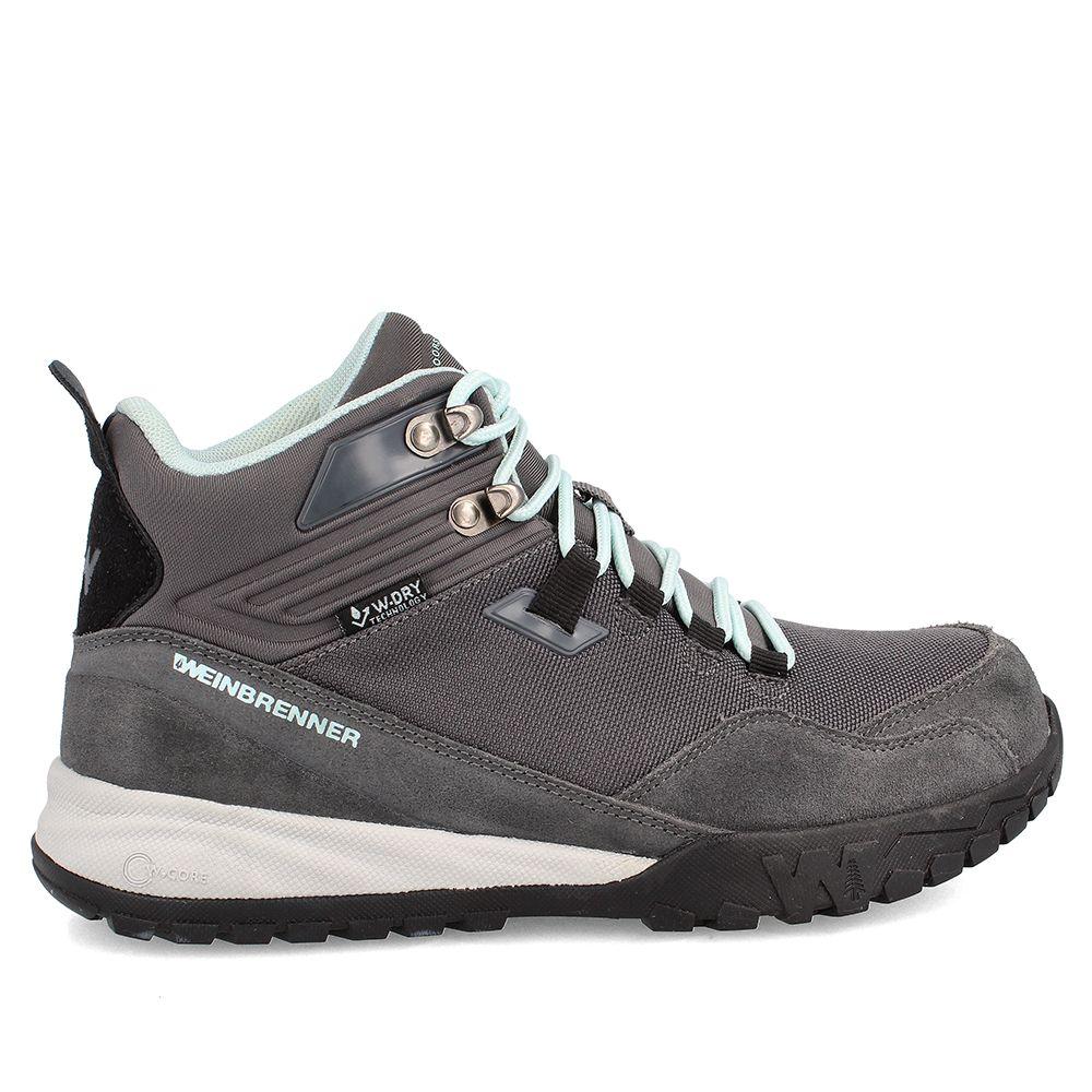 Botín Mujer Weinbrenner Beagle Whistler Mid Gris - Negro-4