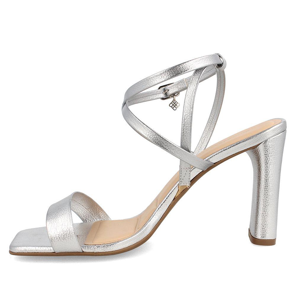 SANDALIA MUJER BATA LILA PLATA-1