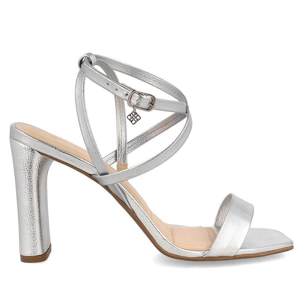 SANDALIA MUJER BATA LILA PLATA-4