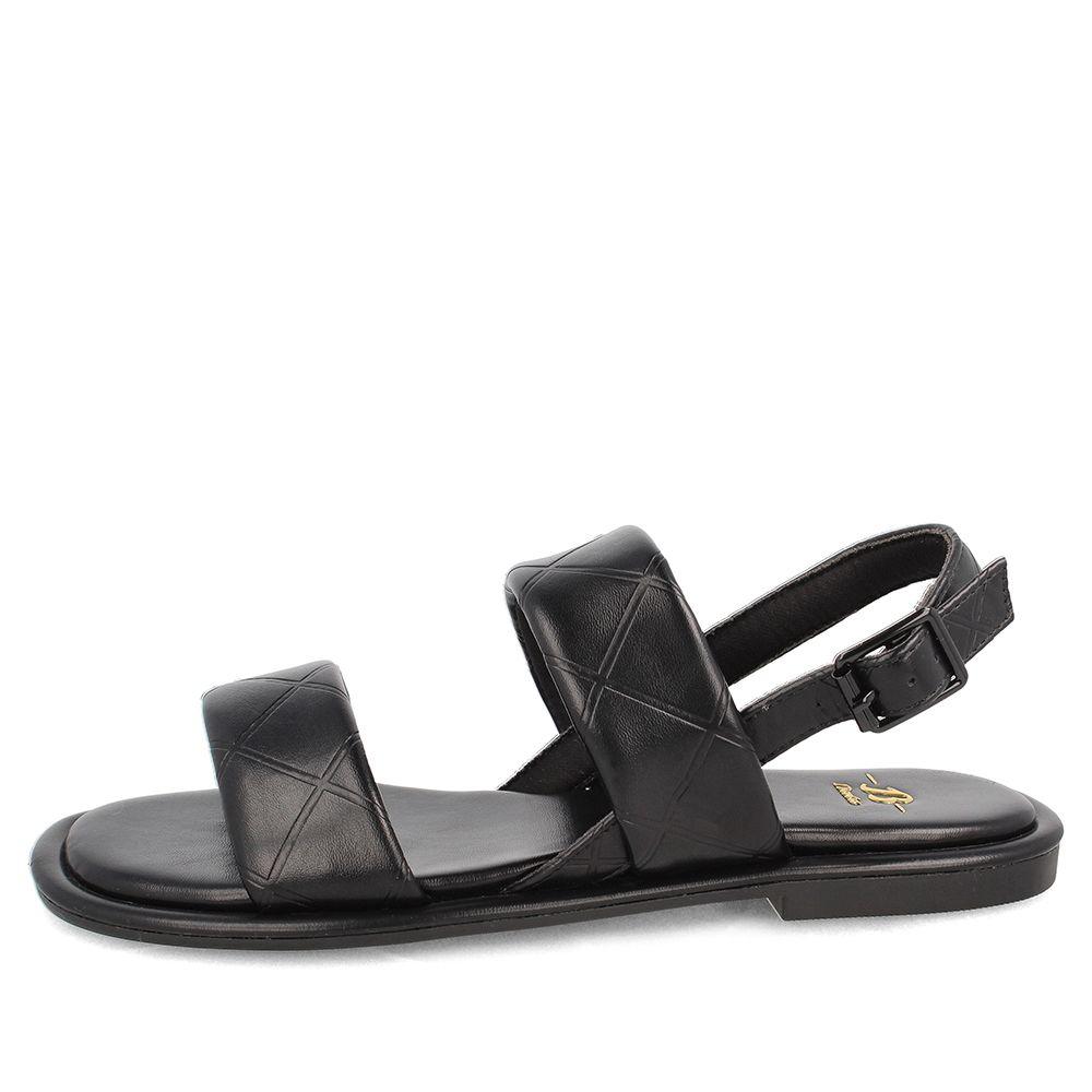 Sandalia Mujer Bata Jane Negro Broche-1