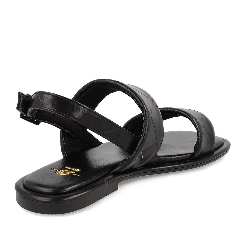 Sandalia Mujer Bata Jane Negro Broche-3