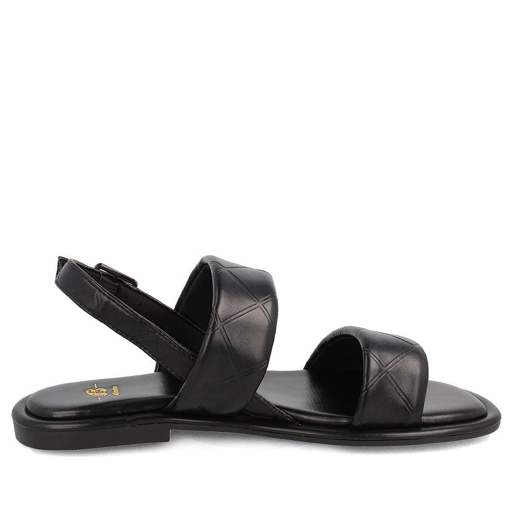 Sandalia Mujer Bata Jane Negro Broche-4