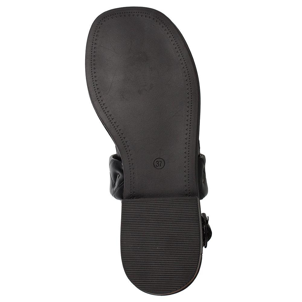 Sandalia Mujer Bata Jane Negro Broche-6