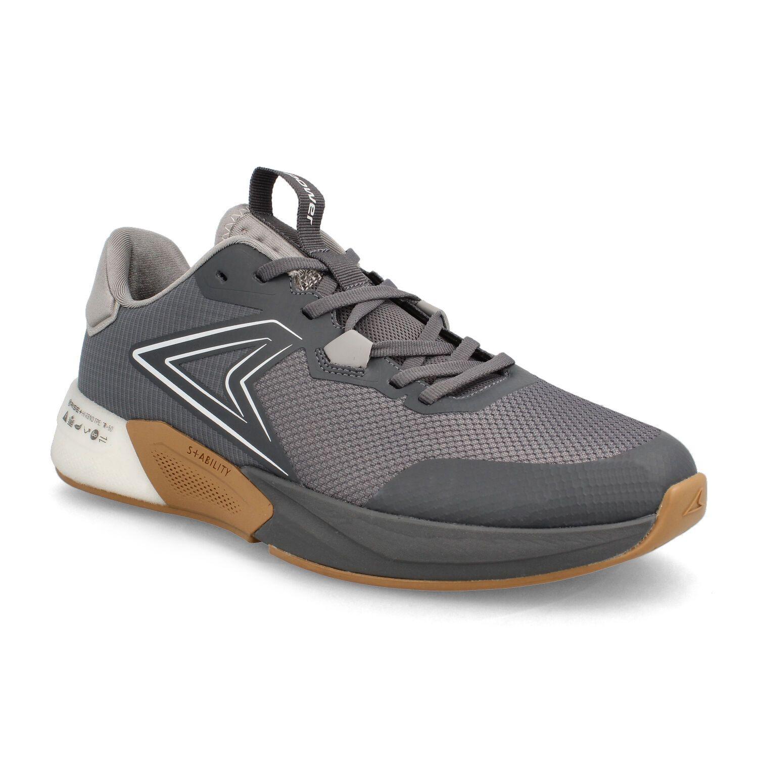 Zapatilla Hombre Power Xorise+300 Tr Axel Gris-Amarillo-1