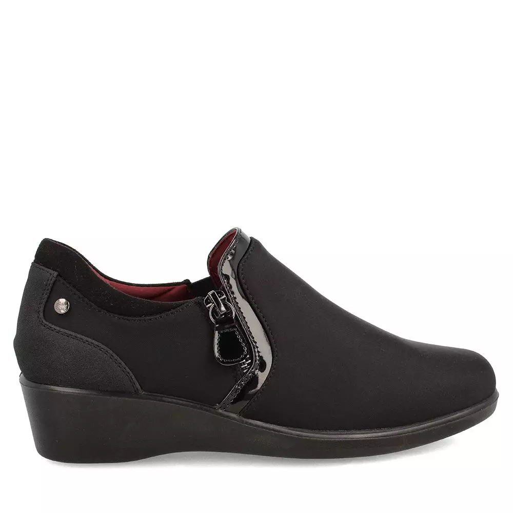Mocasín Mujer Bata Comfit Newstar Negro II-0