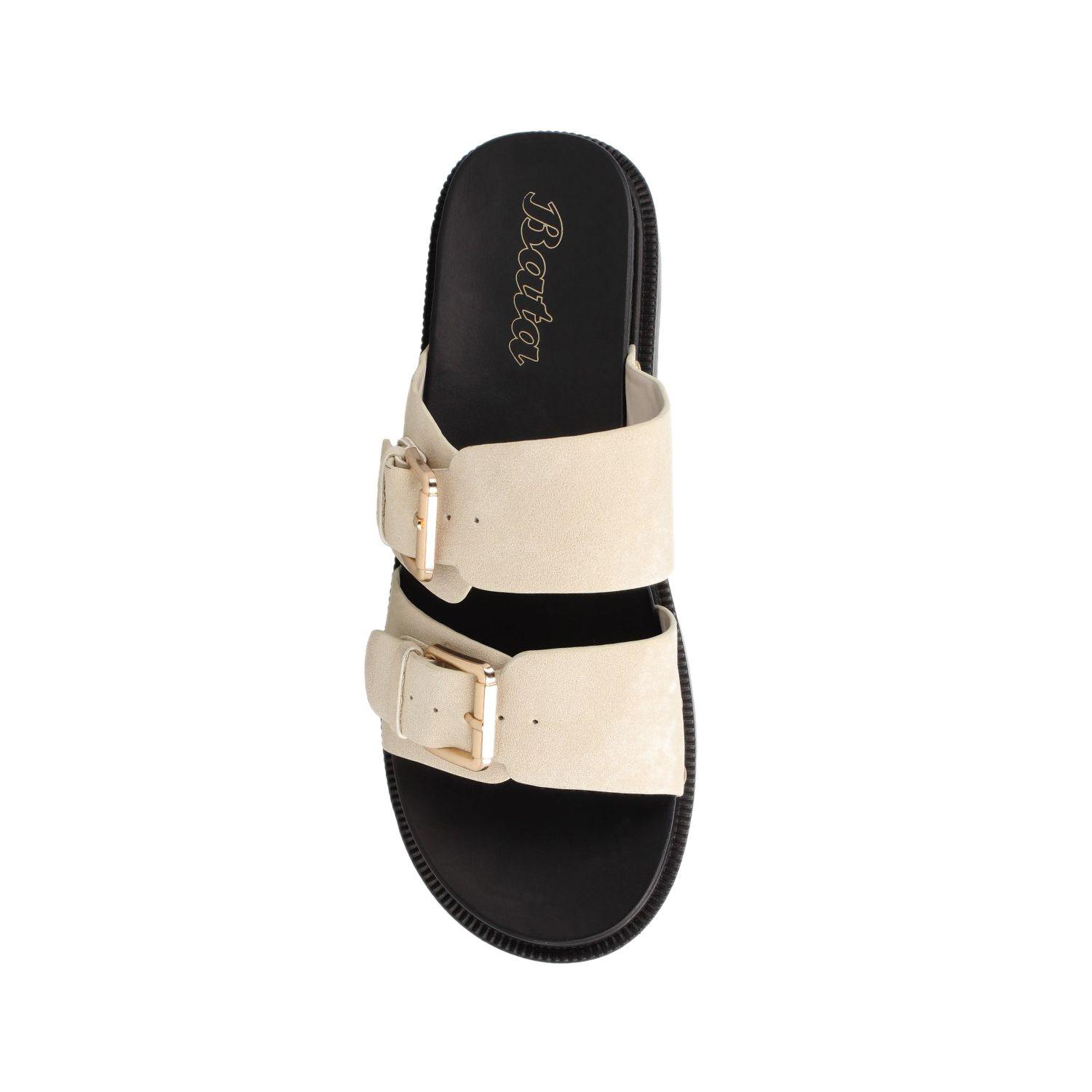 Sandalia Mujer Bata Mercury Blanco-3