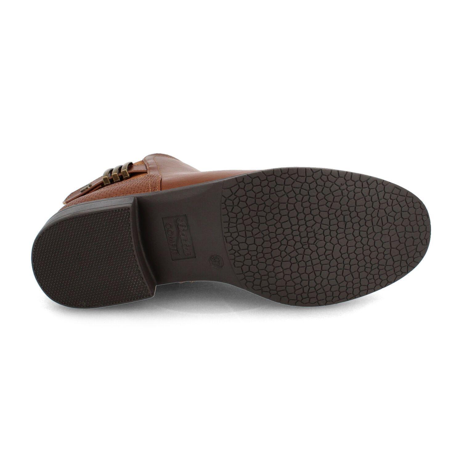 Botín Mujer Bata Comfit Qincy Camel-4