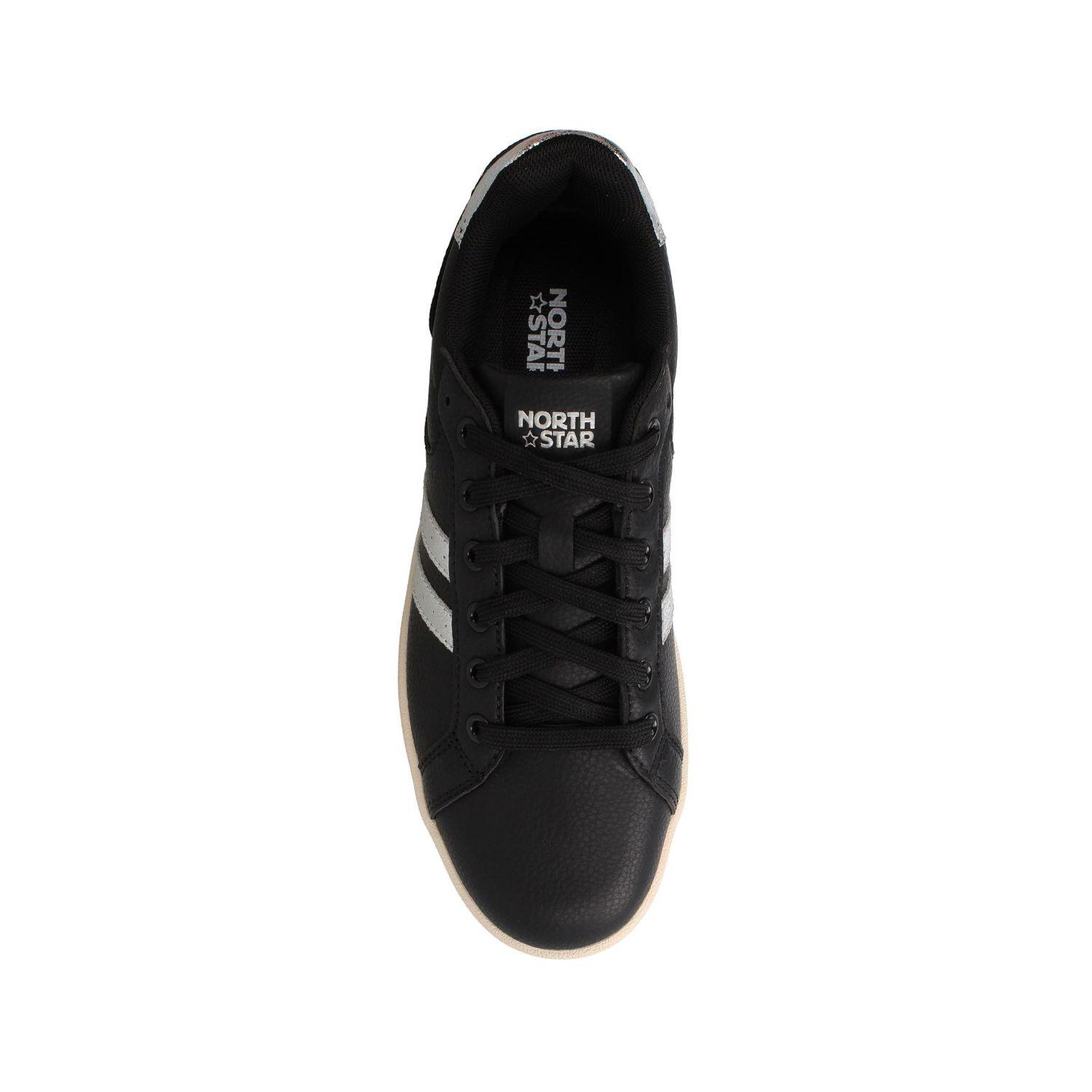 Zapatilla Mujer North Star Compus Negro - Plateado-3