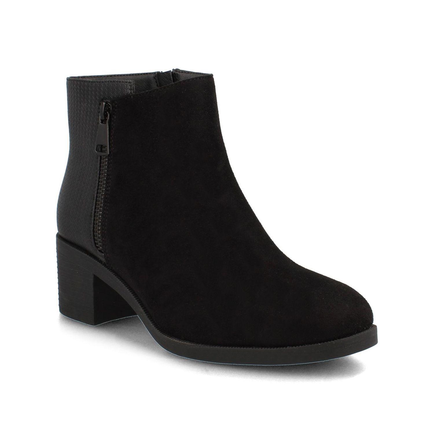 Botín Mujer Bata Maite Negro Taco-1
