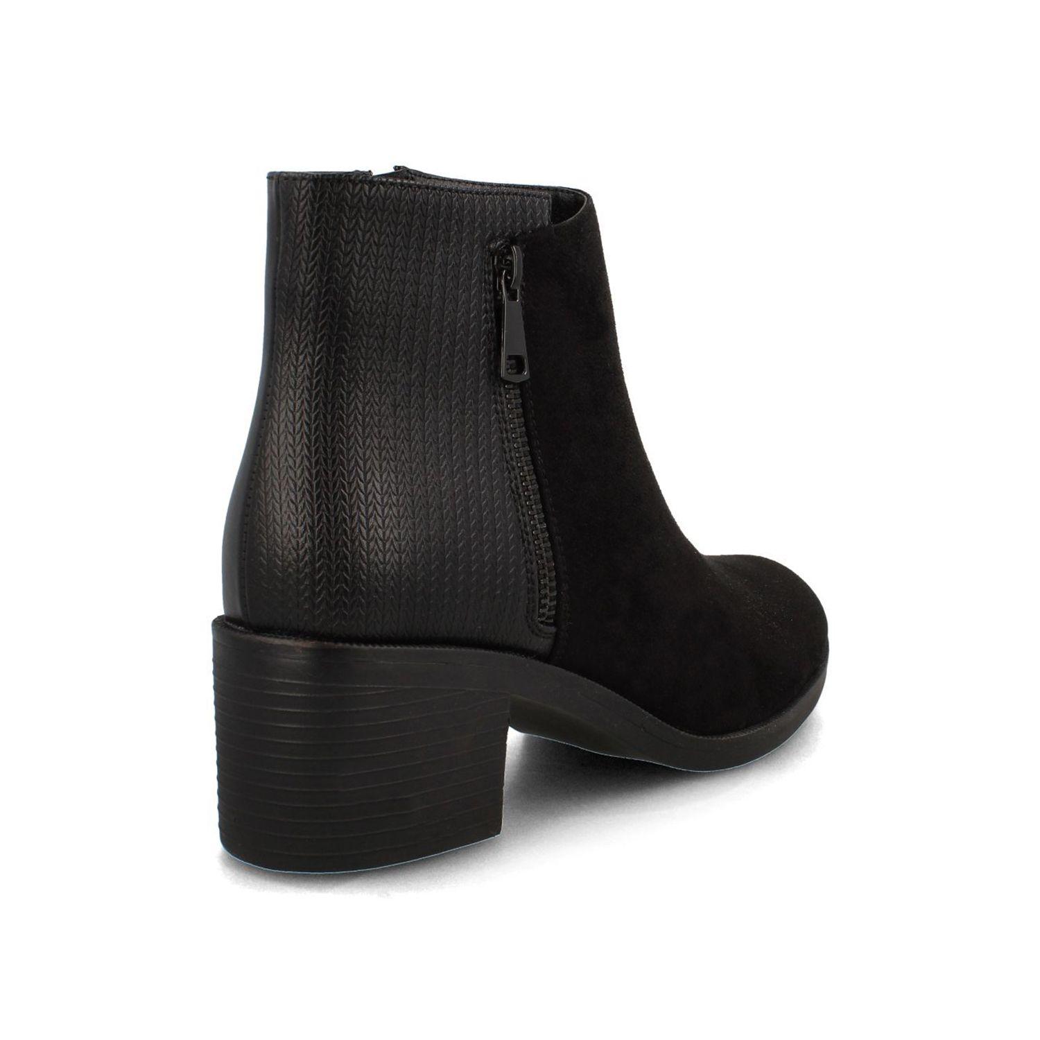 Botín Mujer Bata Maite Negro Taco-2