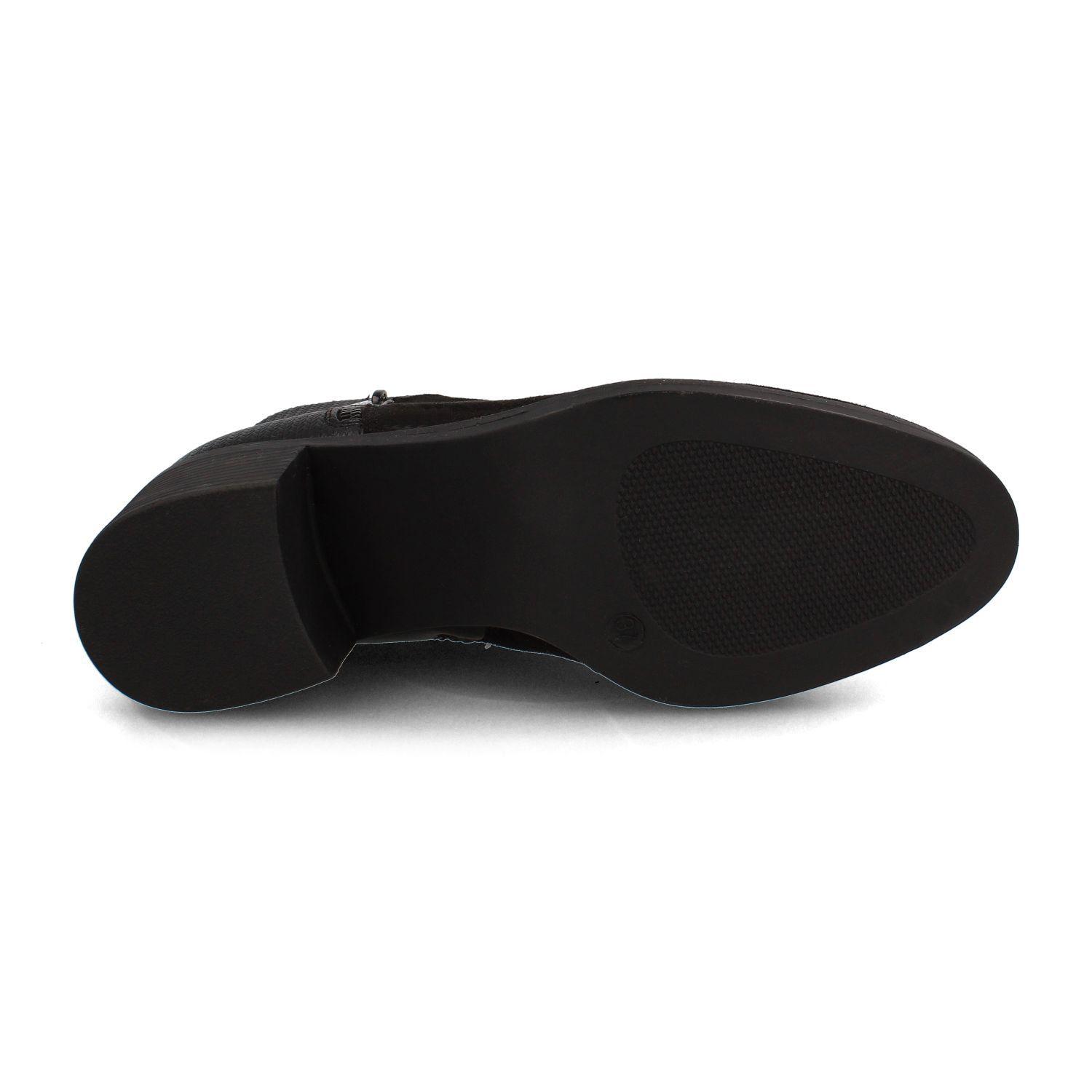 Botín Mujer Bata Maite Negro Taco-4