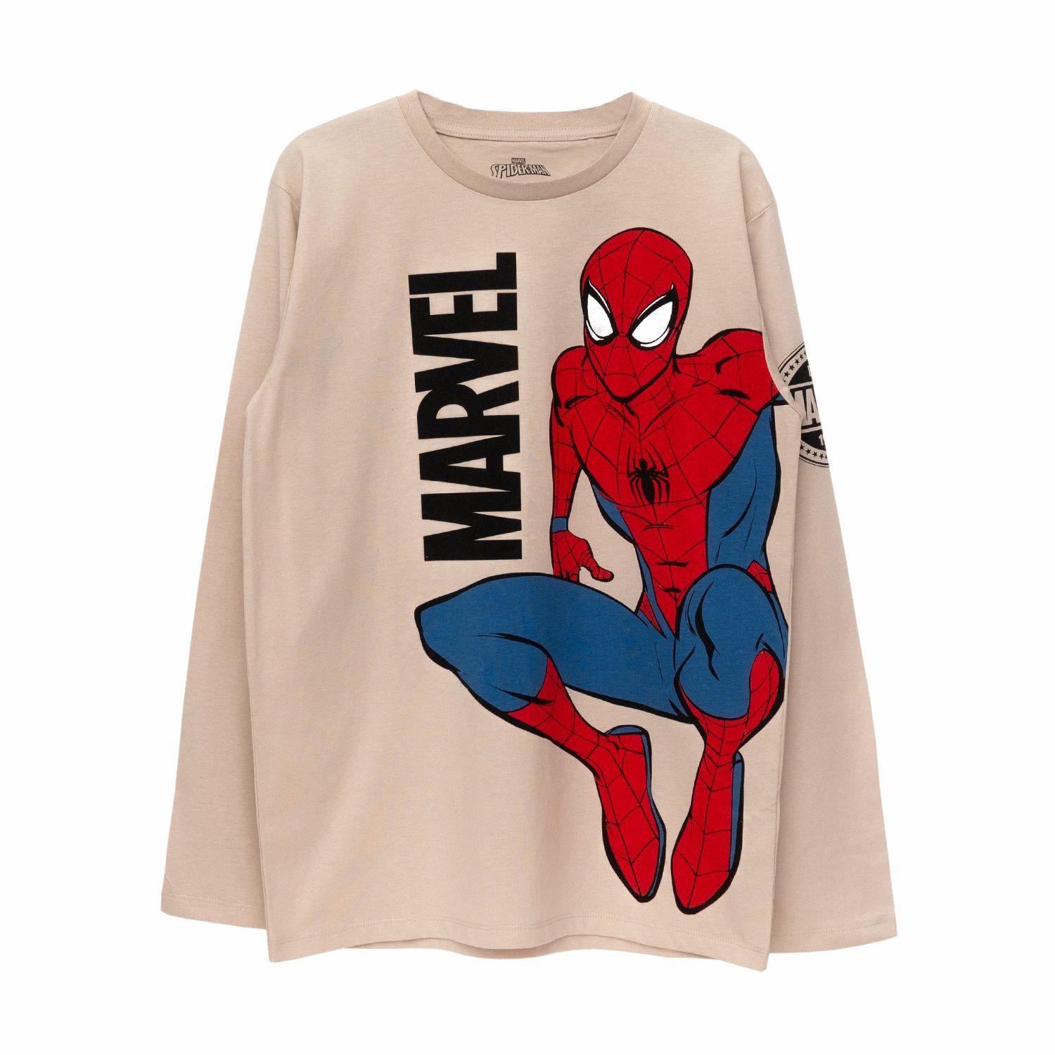 Polera Niño Bubblegummers ML Spiderman Beige-0