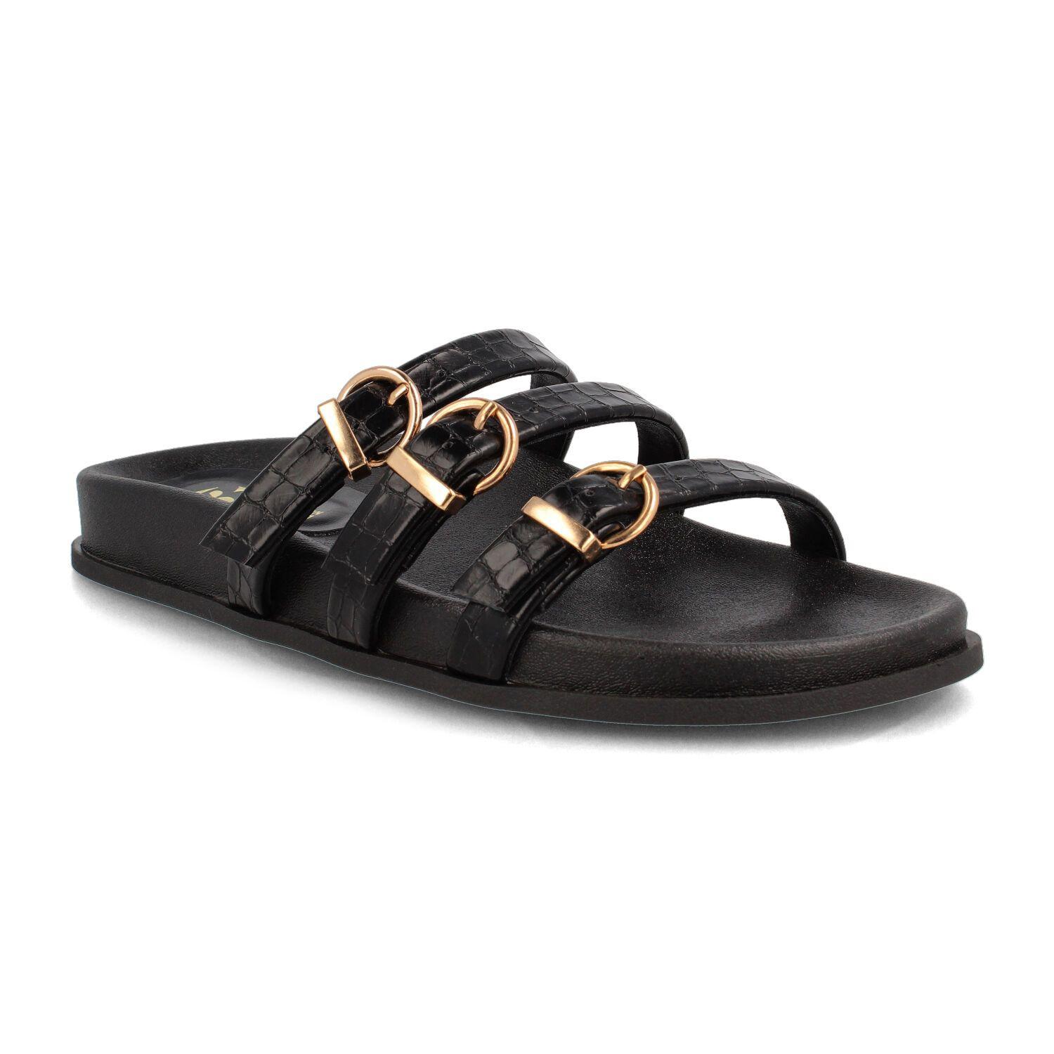 Sandalia Mujer Bata Licia Negro-1