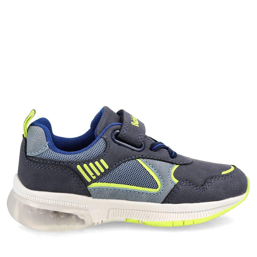 Zapatilla Niño Luces Bubblegummers Ocean Azul Marino-4