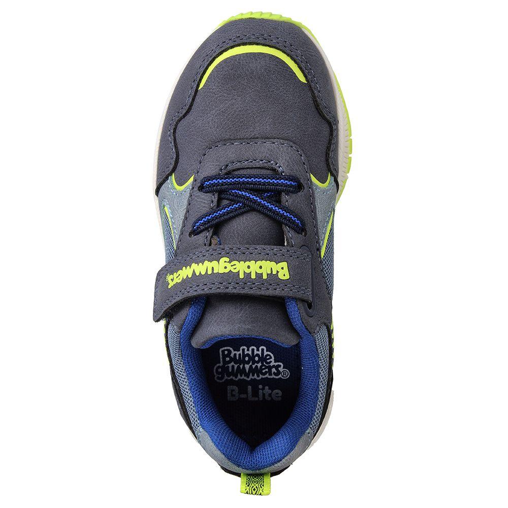 Zapatilla Niño Luces Bubblegummers Ocean Azul Marino-5