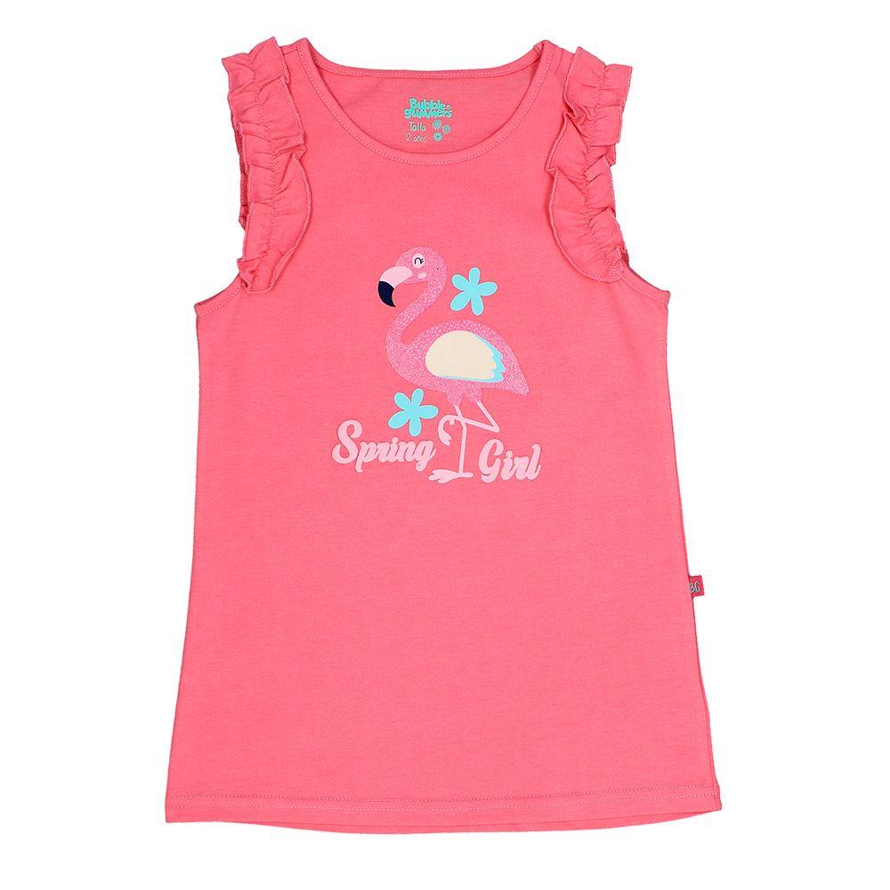 POLERA NIÑA BUBBLEGUMMERS ELEVATED NATURE ROSA-0