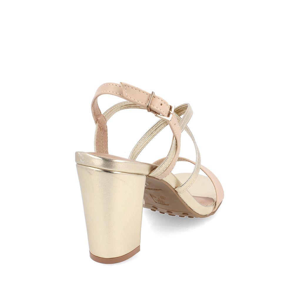 SANDALIA MUJER BATA RED LABEL DAMAS ROSE GOLD-3