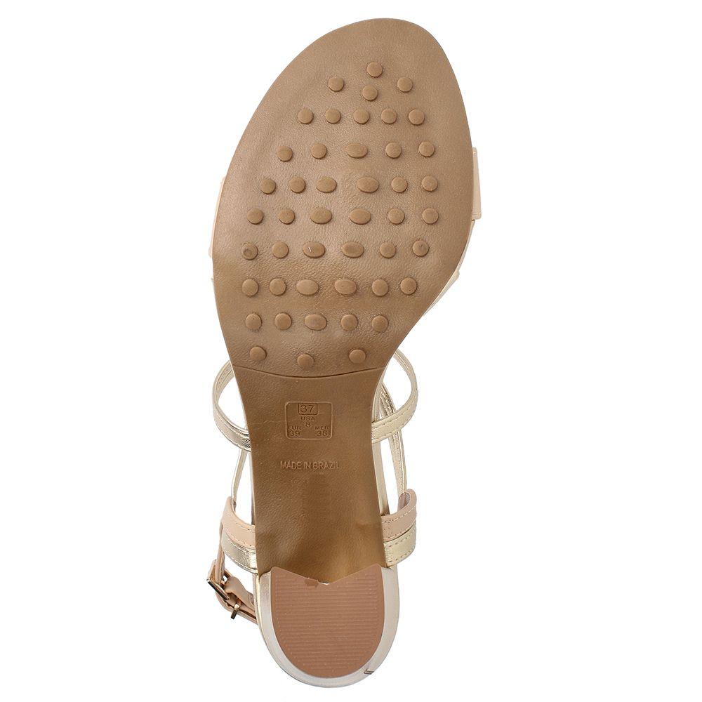 SANDALIA MUJER BATA RED LABEL DAMAS ROSE GOLD-6