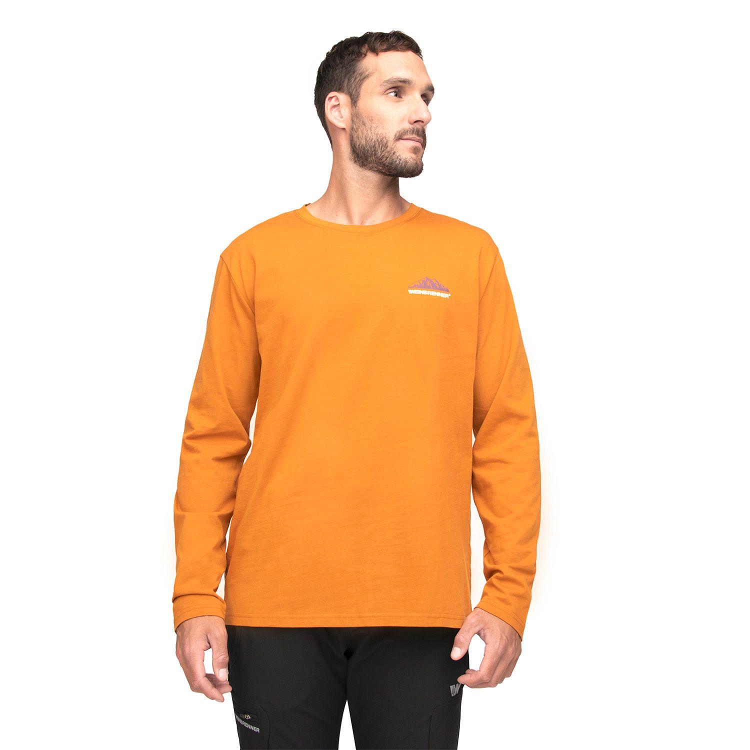 Polera Manga Larga Hombre Weinbrenner Mahe Mostaza-0