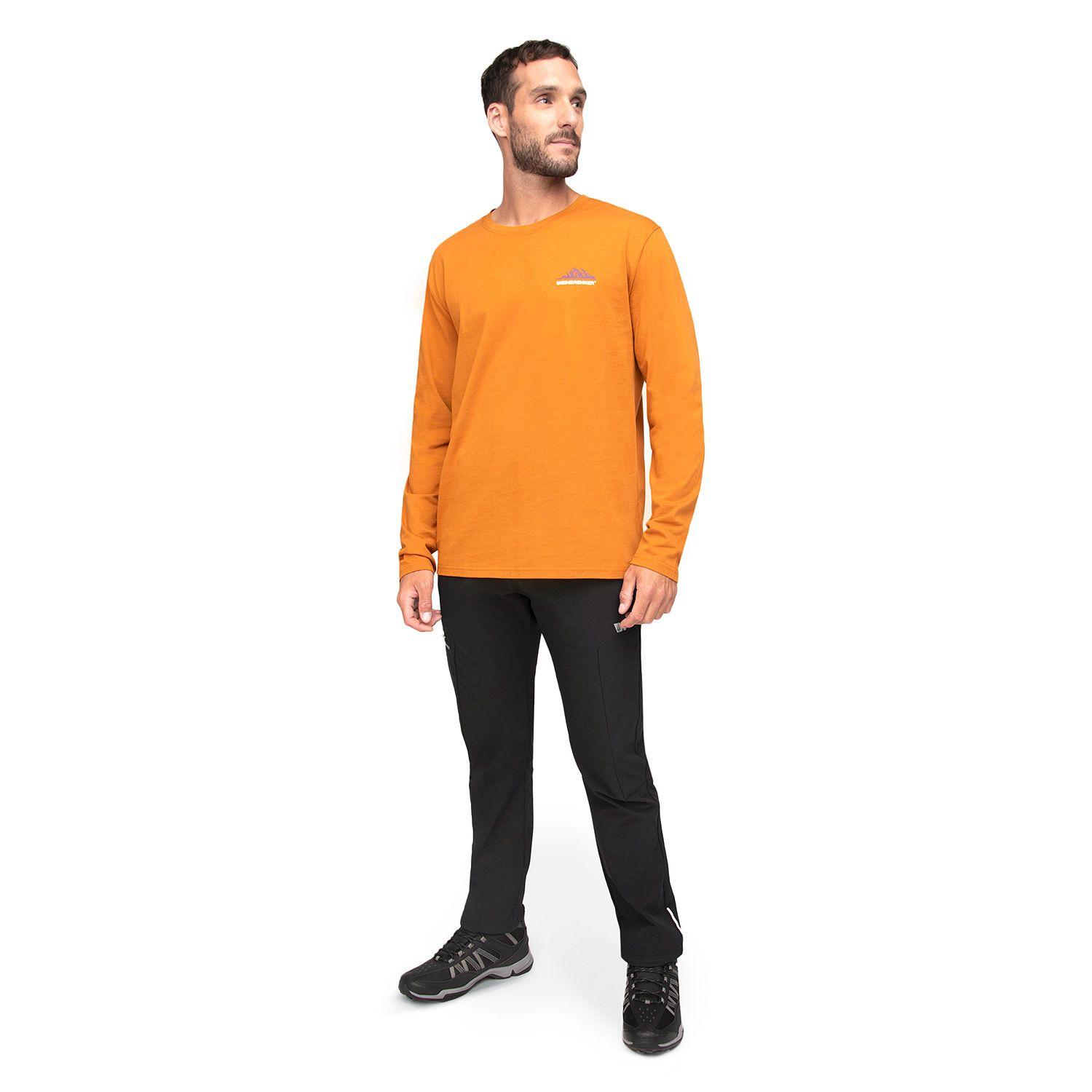 Polera Manga Larga Hombre Weinbrenner Mahe Mostaza-3