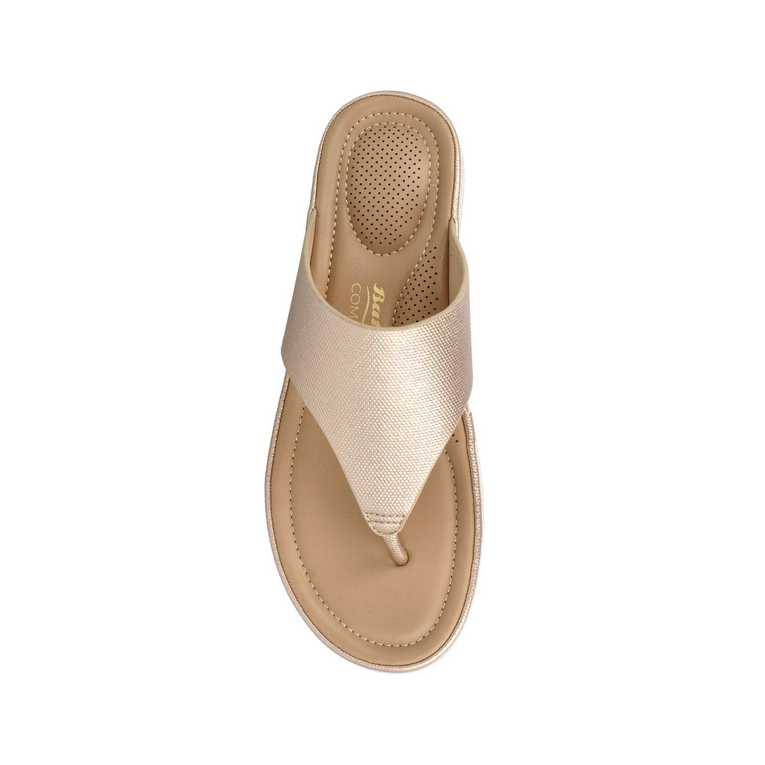 Sandalia Mujer Bata Carissly Dorado-3