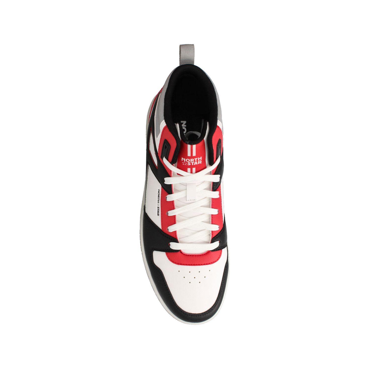Zapatilla Hombre North Star Hem Blanco-Rojo-3