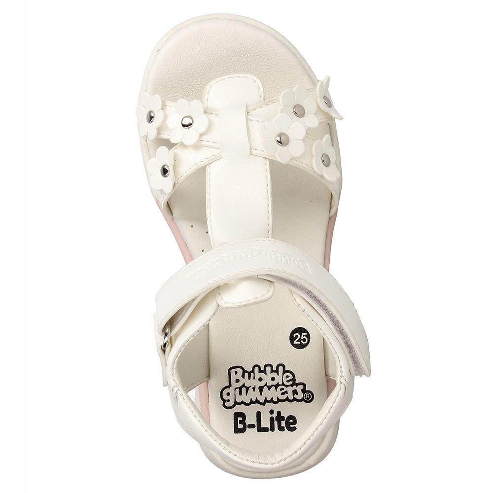 Sandalia  Niña Bubblegummers New Mariposa Blanco-5