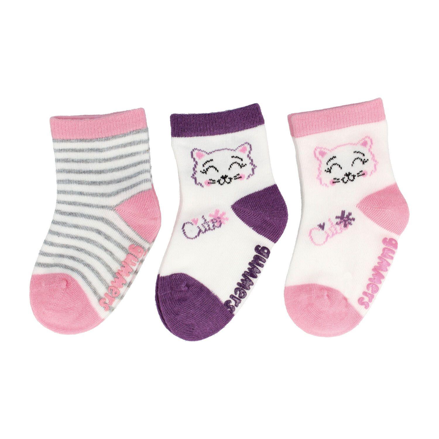 Calcetín Niña Bubblegummers Cute Lila-1