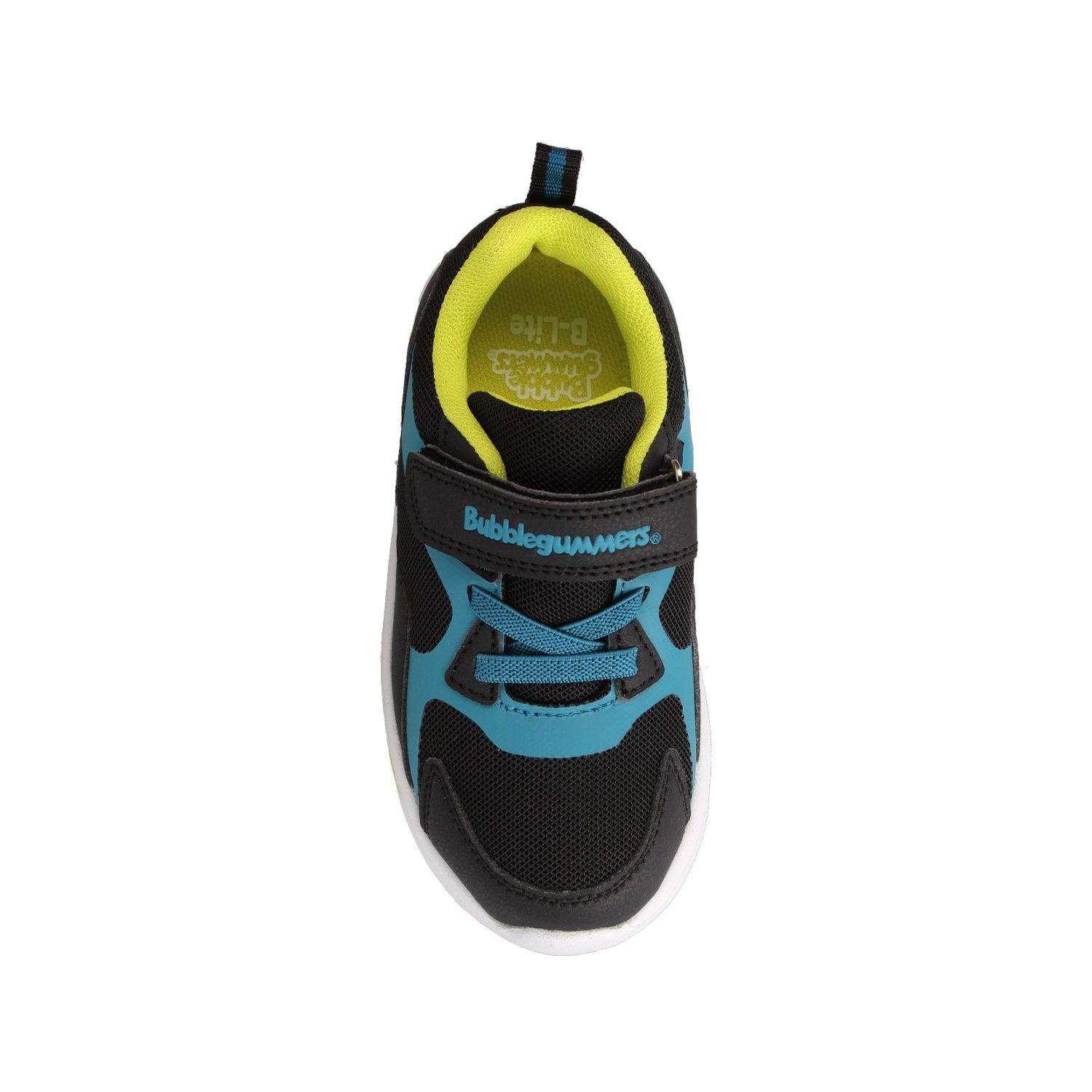 Zapatilla Niño Bubblegummers Demian Negro-Lima Verde-3