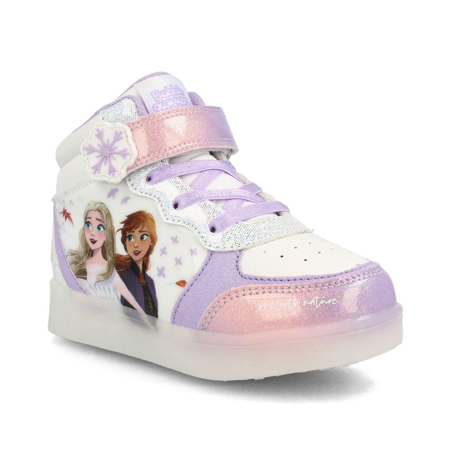 Zapatilla Niña Bubblegummers Frozen Blanco - Lila-1