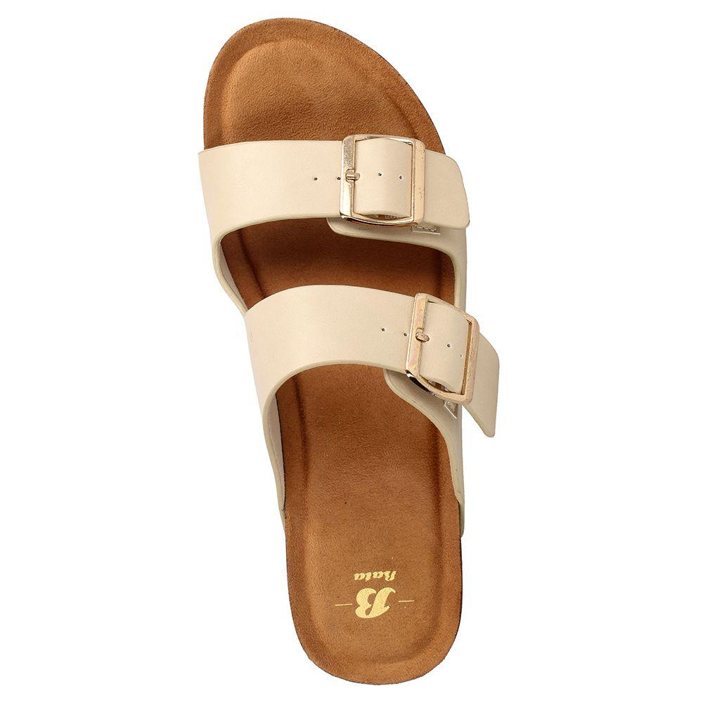 Sandalia Mujer Bata Enjoy Beige-5