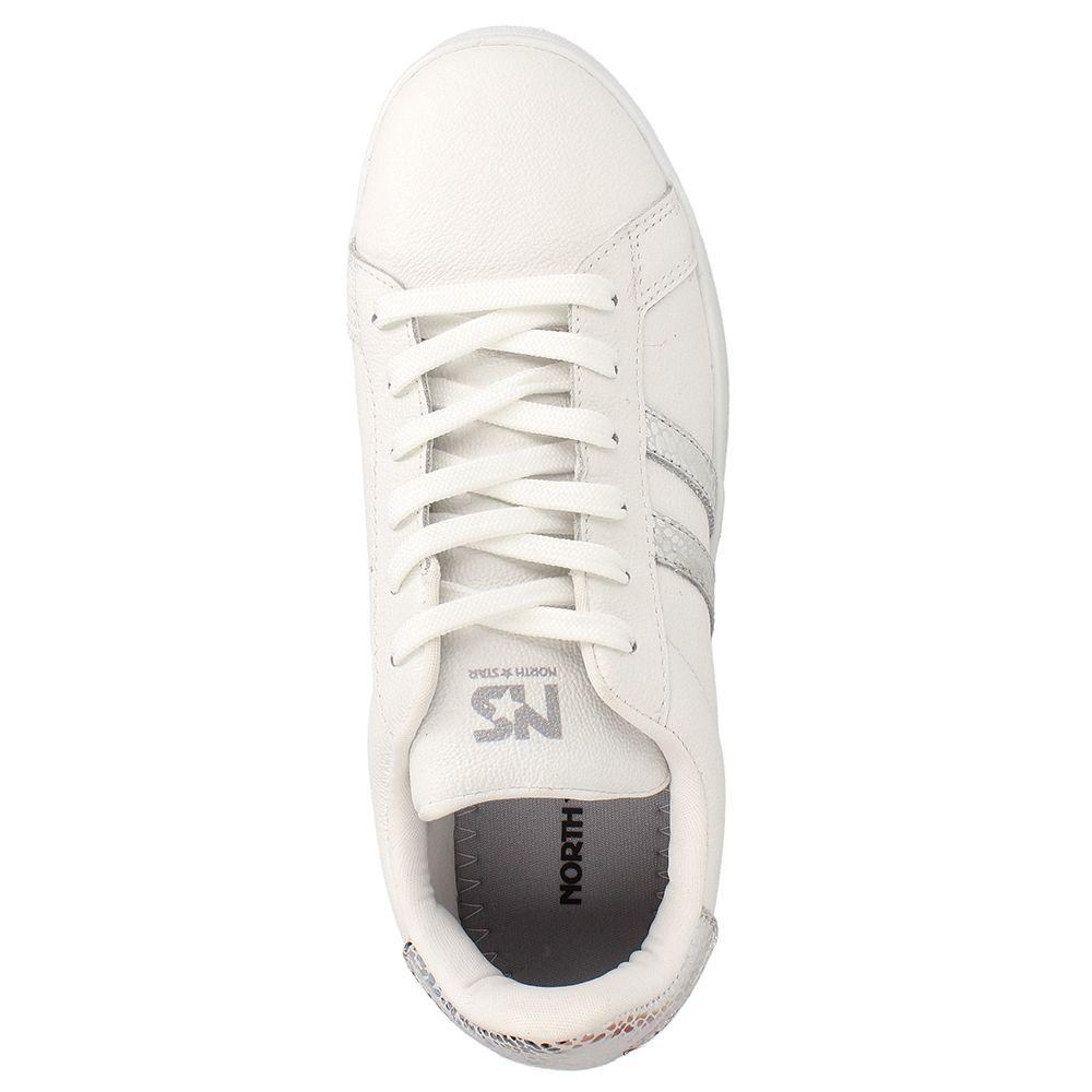 ZAPATILLA MUJER NORTH STAR COMPUS BLANCA-PLATA-5