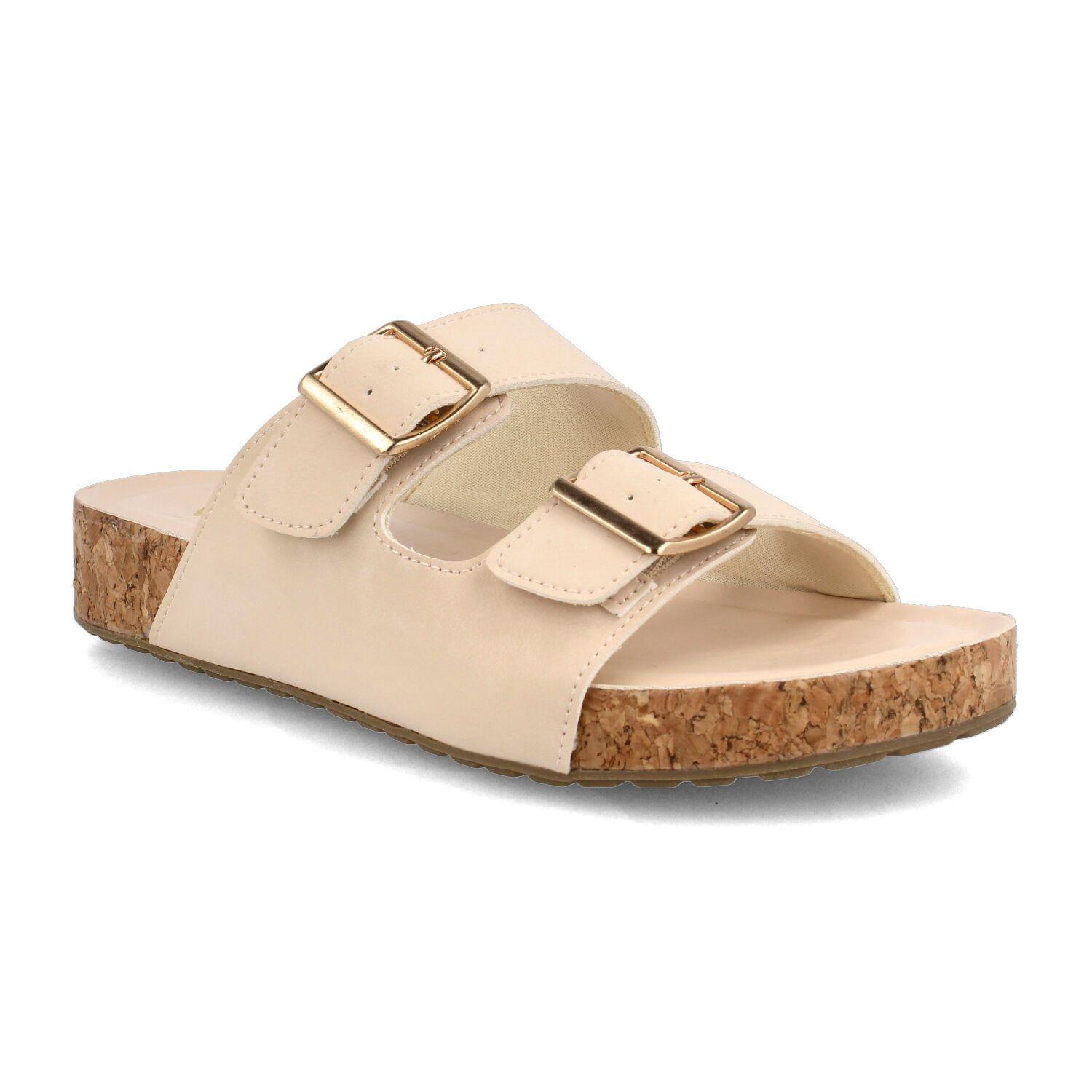 Sandalia Mujer Bata Enjoy Beige I-1